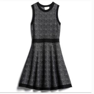 kate spade mod plaid sleeveless sweater dress size medium nwot
